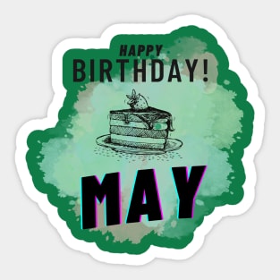 Birthday May #5 Sticker